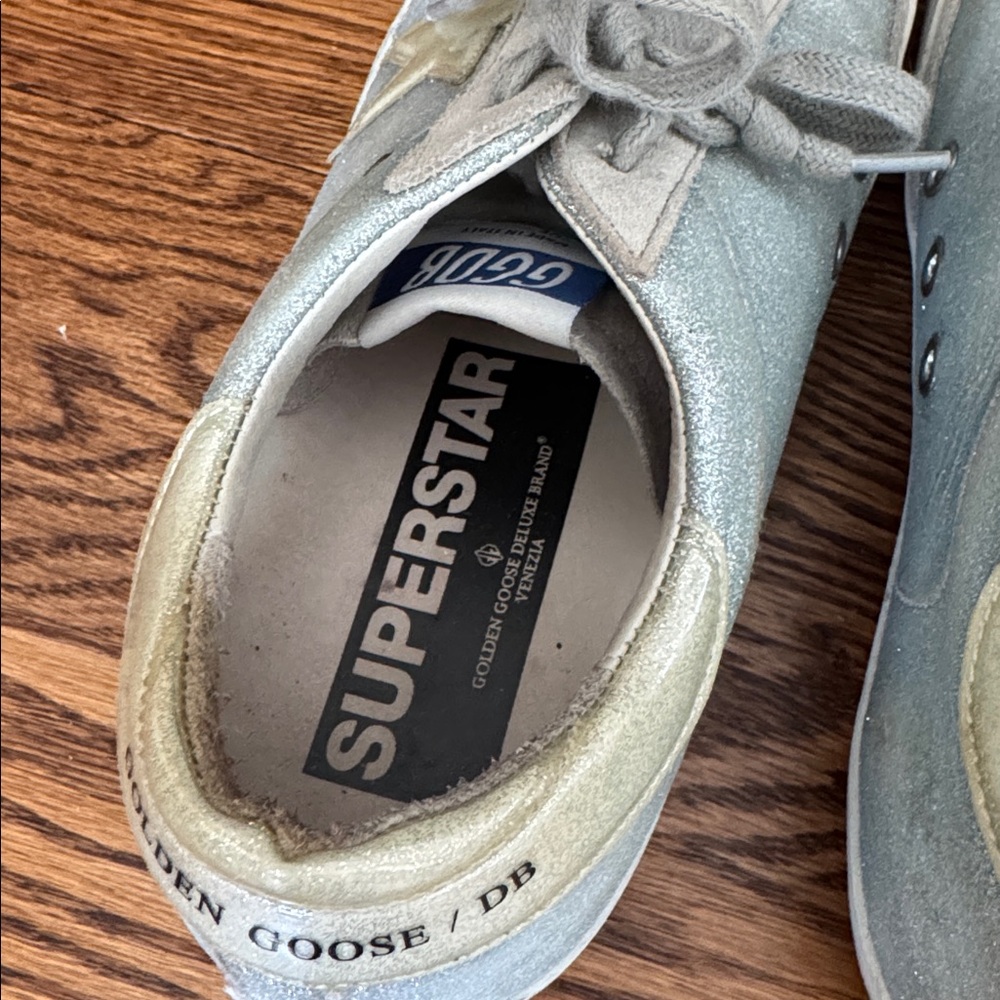 Golden Goose Light Blue and Beige Sneakers size 41 - Picture 3 of 11